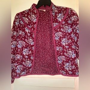 Vintage quilted jacket size medium.